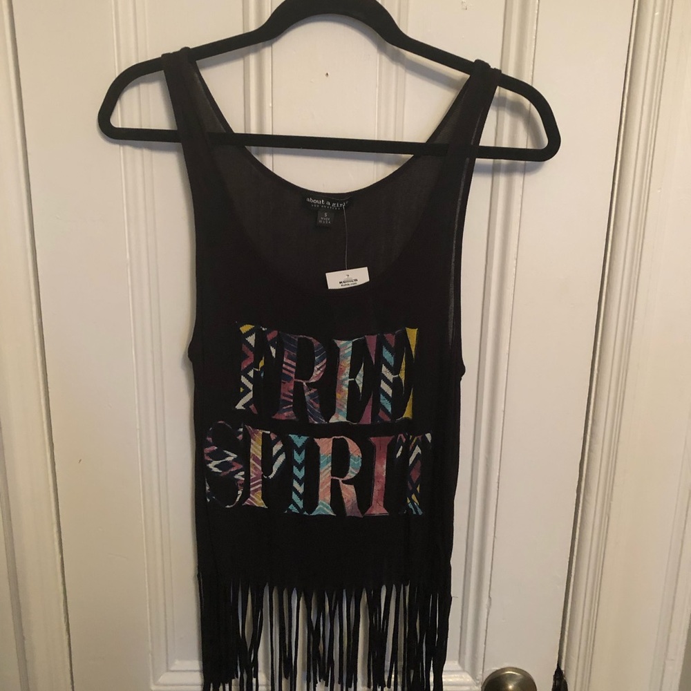 Free Spirit Tank Top with Fringe